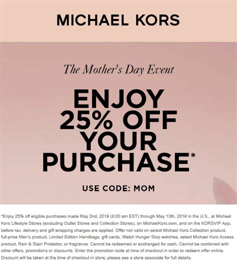 free printable coupons michael kors|Michael Kors discount coupons.